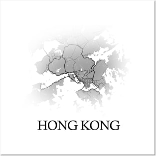 Hong Kong Map - Cartography Posters and Art